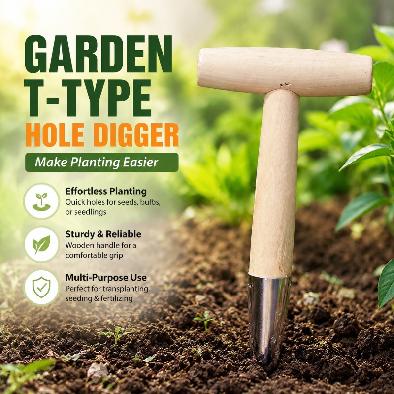Gardening Tools Wooden - أداة زراعية يدوية على شكل حرف