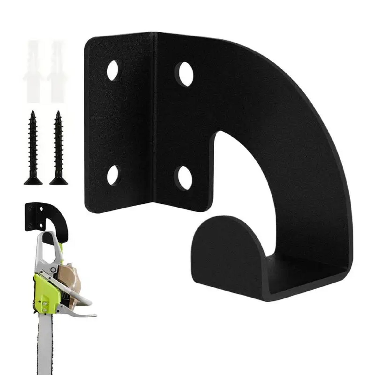 Gardening Tools Organiser - حامل جداري معدني متين للمنشار الآلي،