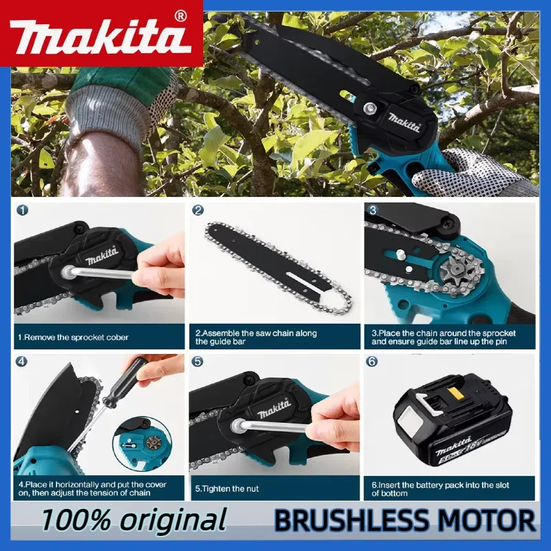 منشار سلسلة ماكيتا 6 بوصات، من - مراجعة Gardening Tools Wooden وسعره