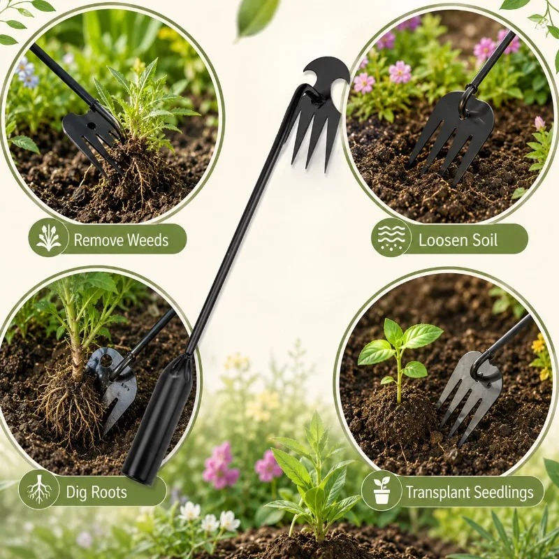 أداة يدوية 2 في 1 للحدائق: مشط - مراجعة Gardening Tools Hoe وسعره
