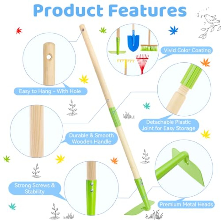 مجموعة أدوات الحدائق: مجرفة آم - مراجعة Gardening Tools For Toddlers وسعره