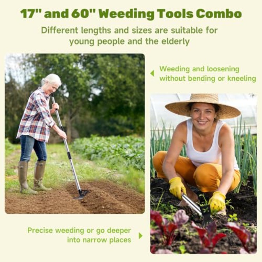 أداة إزالة الأعشاب الضارة بطول - مراجعة Gardening Tools Hoe وسعره