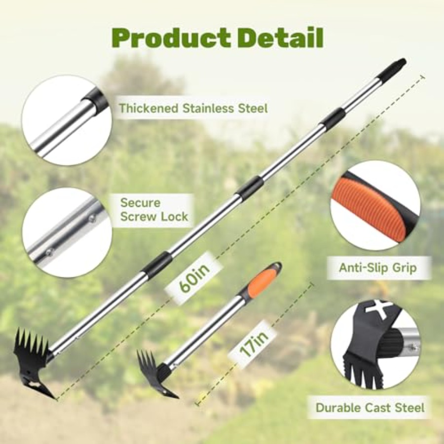 أداة إزالة الأعشاب الضارة بطول - مراجعة Gardening Tools Hoe وسعره