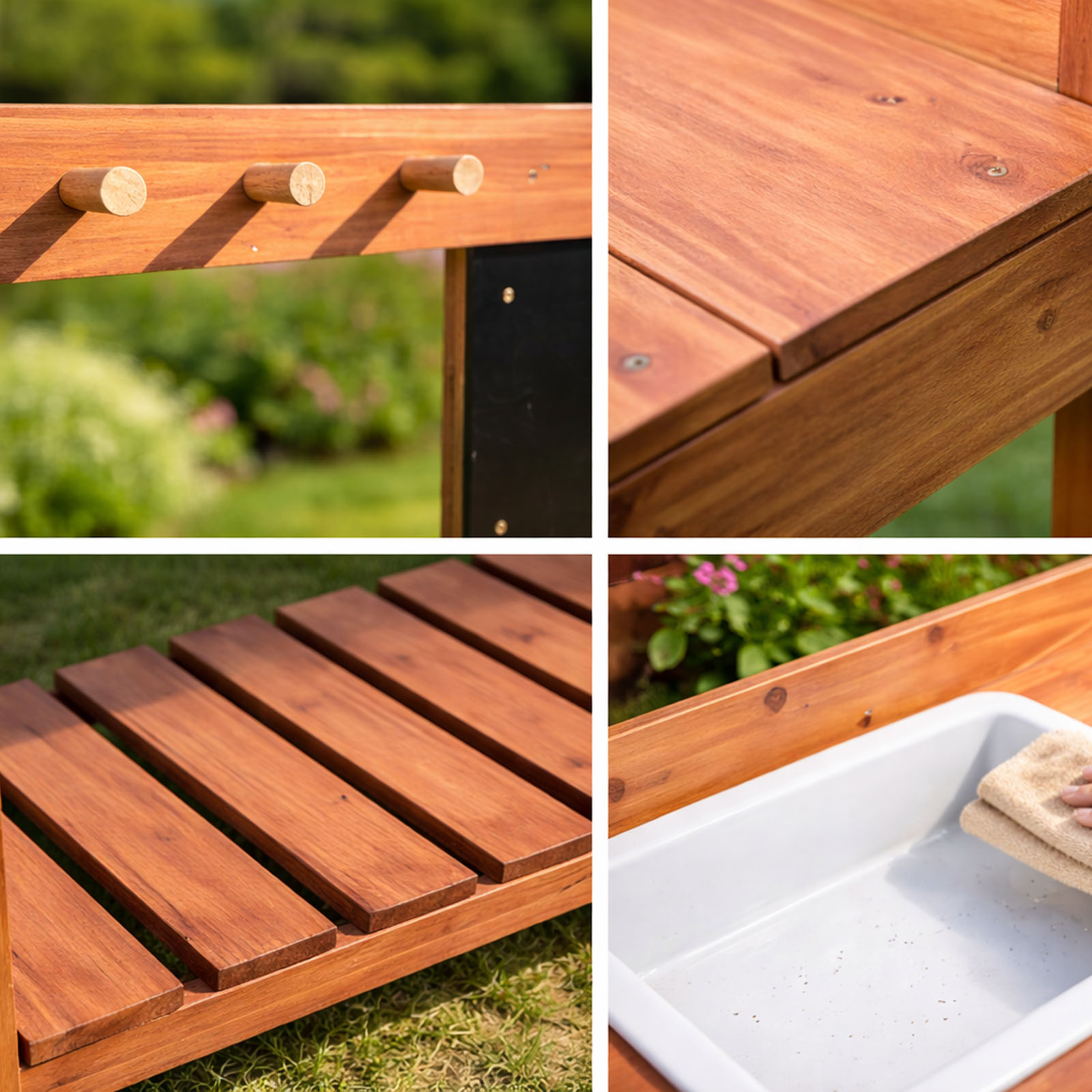 طاولات زراعة خشبية للأطفال للا - مراجعة Gardening Tools Wooden وسعره