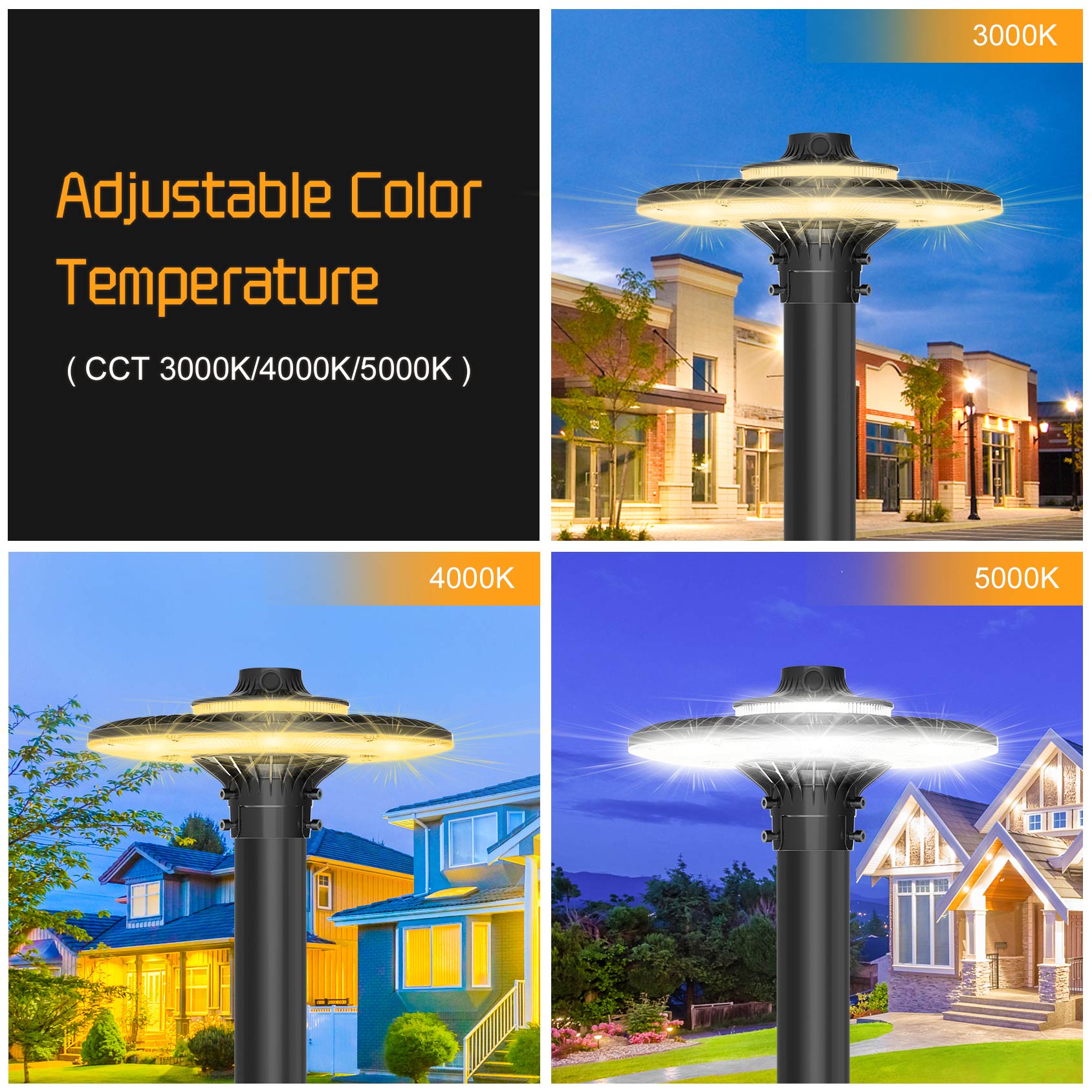 LED POST TOP Fixture ETL CE UL - مراجعة Gardening Tools List وسعره