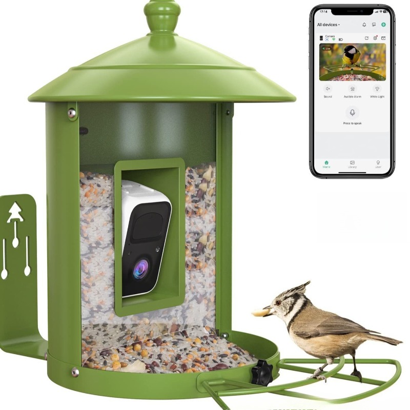 وحدة تغذية الطيور الذكية AI مع - مراجعة Gardening Tools Definition وسعره