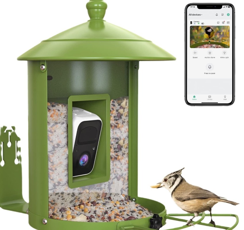 وحدة تغذية الطيور الذكية AI مع - مراجعة Gardening Tools Definition وسعره