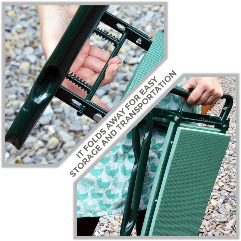 مقعد حديقة قابل للطي مع وسادة  - مراجعة Garden Kneeling Pad وسعره
