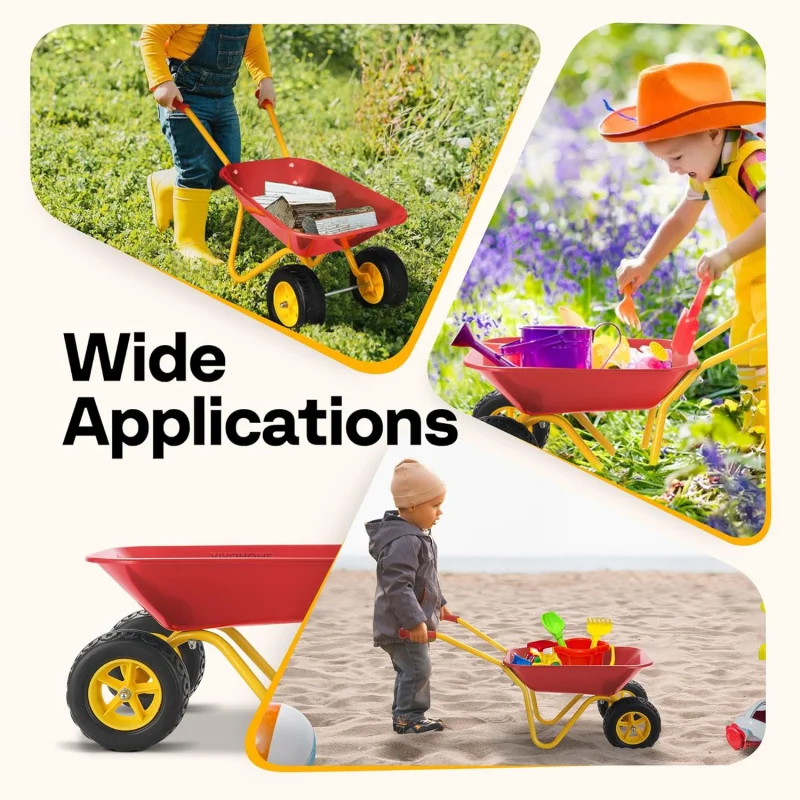 عربة يد للأطفال مع مجموعة أدوا - مراجعة Gardening Tools For Toddlers وسعره