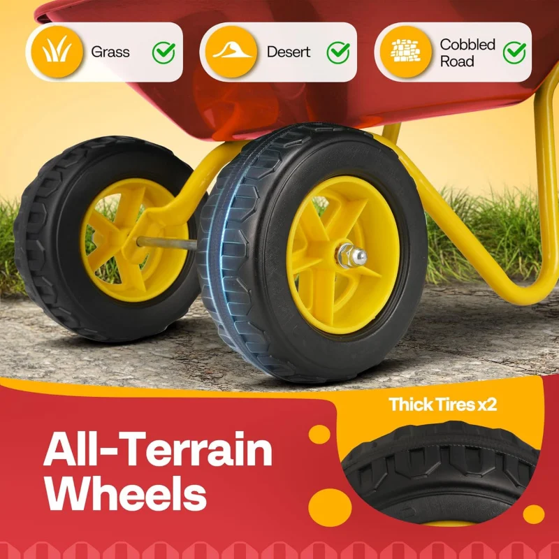 عربة يد للأطفال مع مجموعة أدوا - مراجعة Gardening Tools For Toddlers وسعره