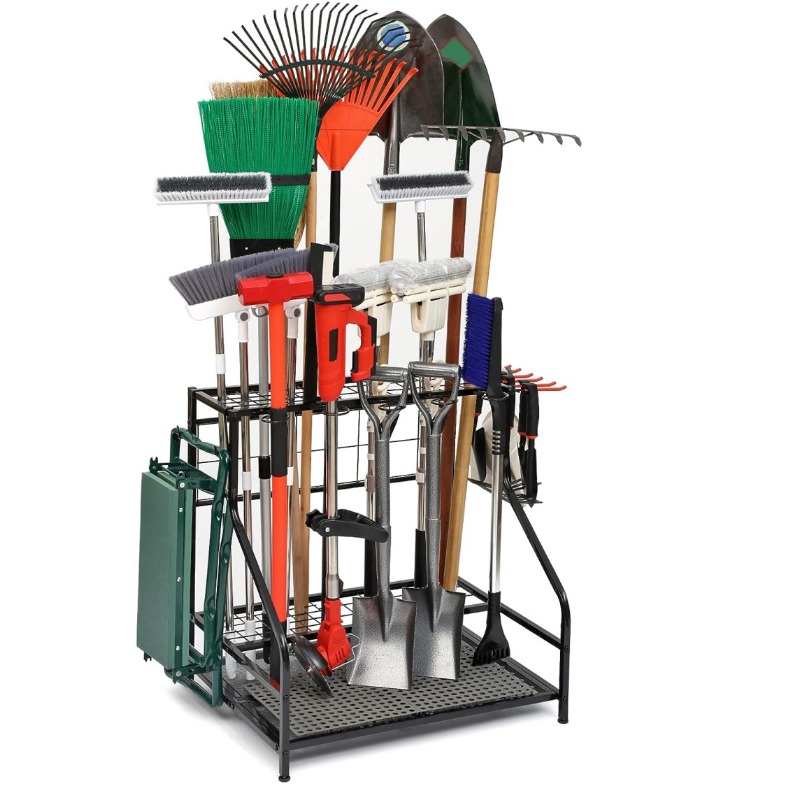 رف تخزين معدني لأدوات الحدائق، - مراجعة Gardening Tools Amazon وسعره