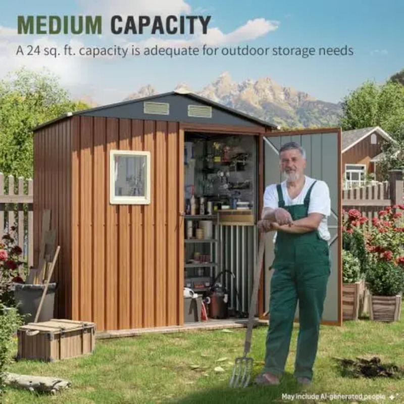 مخزن تخزين خارجي 6×4 قدم، مخزن - مراجعة Gardening Tools Of وسعره