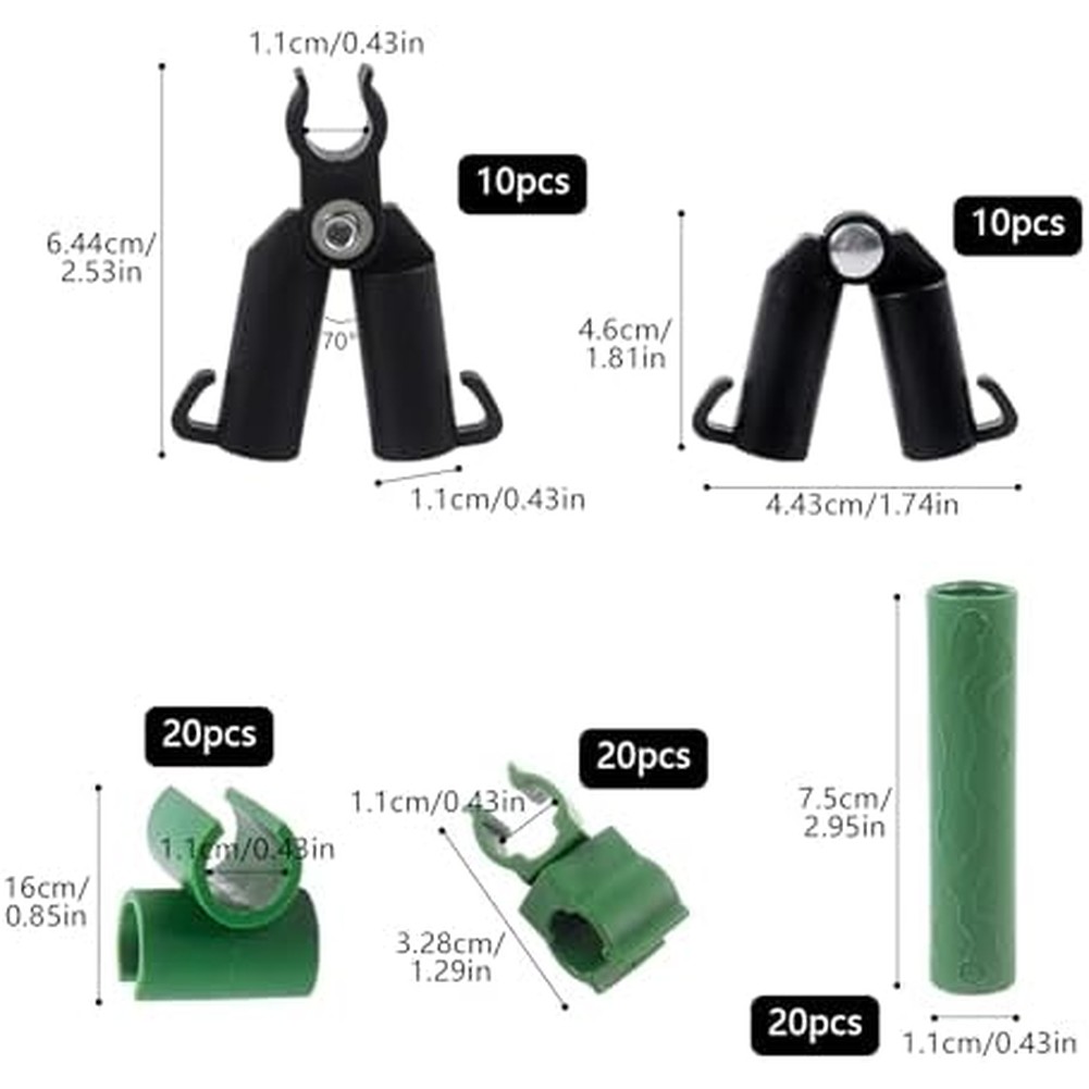 80 قطعة مشابك توصيل شبكية للحد - مراجعة Gardening Tools And Accessories وسعره